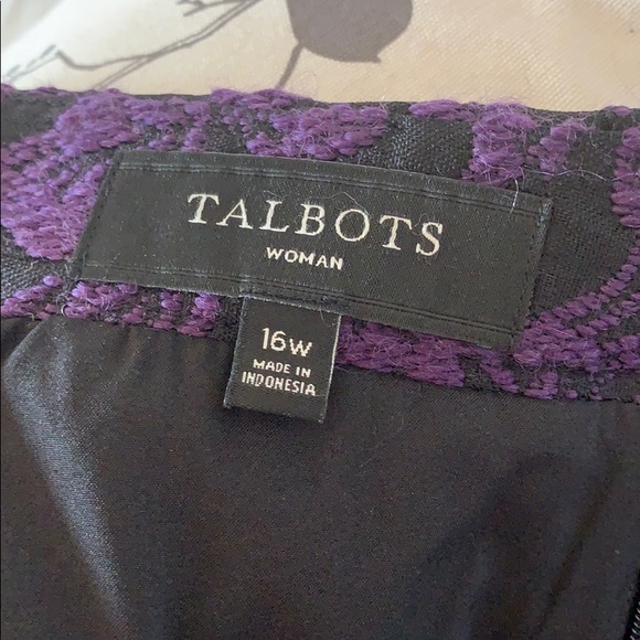 🌺TALBOTS WOMAN BROCADE SKIRT🌺 - Picture 4 of 5
